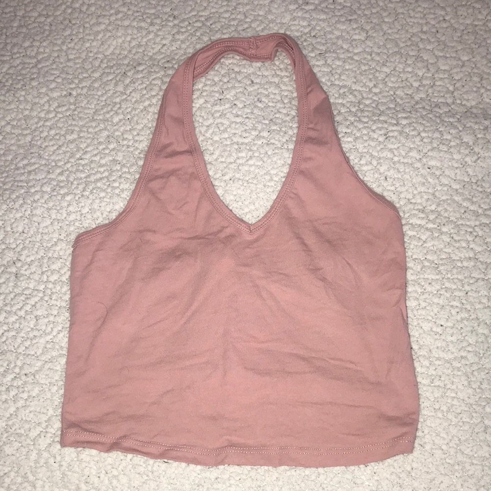 mauve halter top